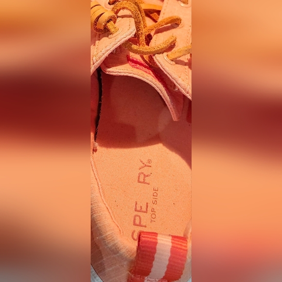 Sperry Pink Canvas Sneakers - Picture 10 of 10